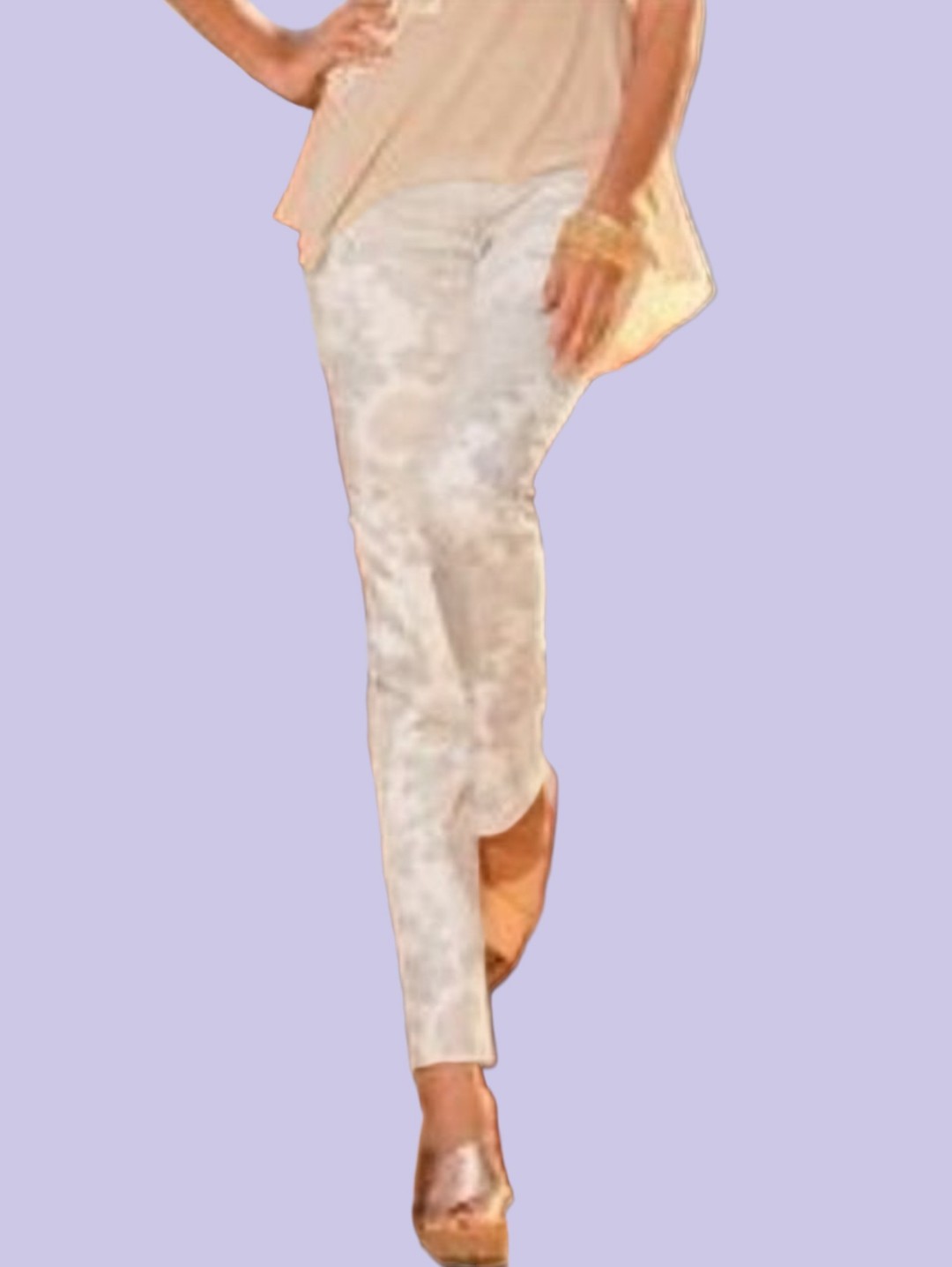 Vintage Floral Jean In Blush
